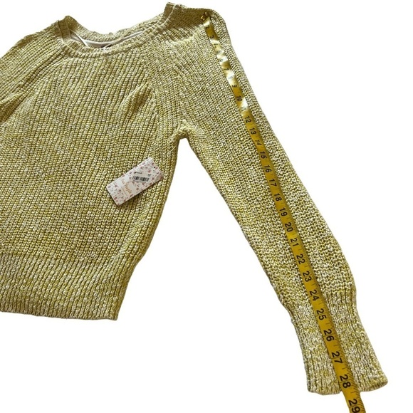 Free People Electric City Cotton Linen Blend Knit Pullover Sweater S Slouchy - Picture 13 of 15